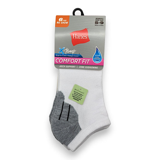 Hanes Women's Comfort Fit No Show Socks