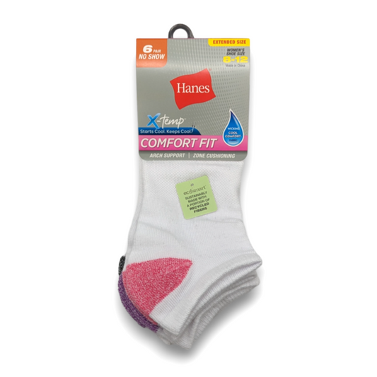 Hanes women's no-show socks