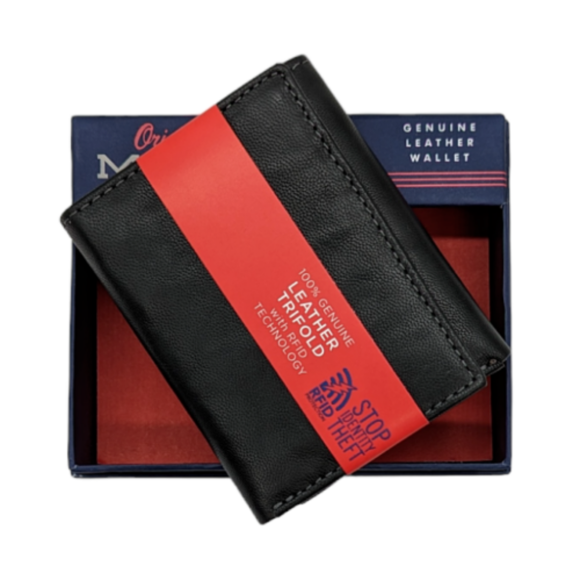 Black Tri-Fold wallet for men